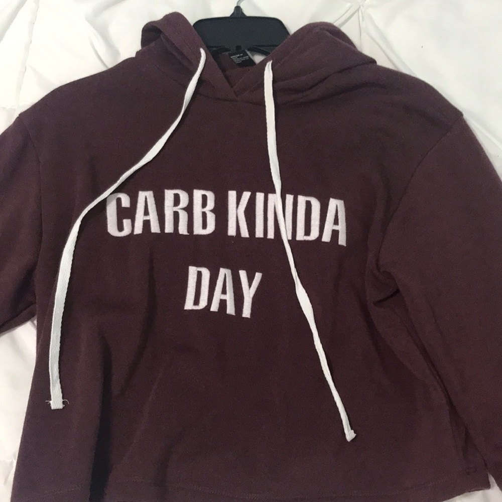 cropped sweatshirt